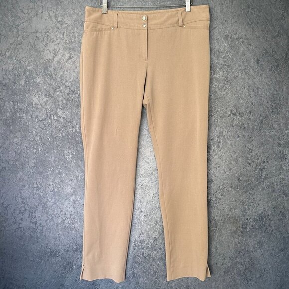 White House Black Market Tan Slacks, Size 14R, EUC - Picture 1 of 4